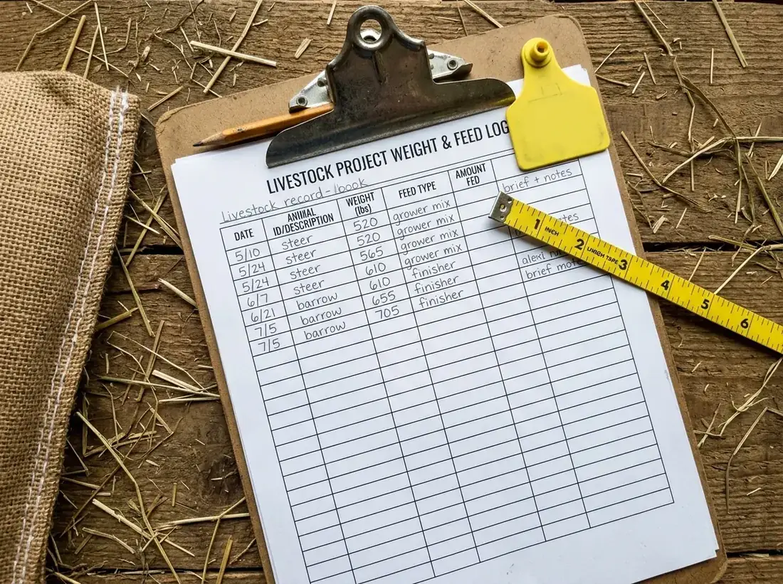 Fair Record-Book Helper printable worksheet preview